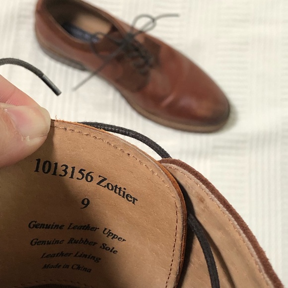 Aston Grey | Zottier Cognac Leather Oxfords w/ Box 9